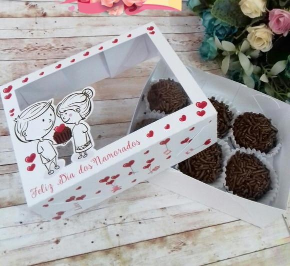 Arquivo Silhouette Caixa 06 Doces Sem Cola Dia d Namorados