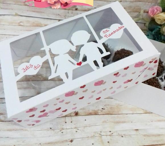 Arquivo Silhouette Caixa 08 Doces Sem Cola Dia d Namorados