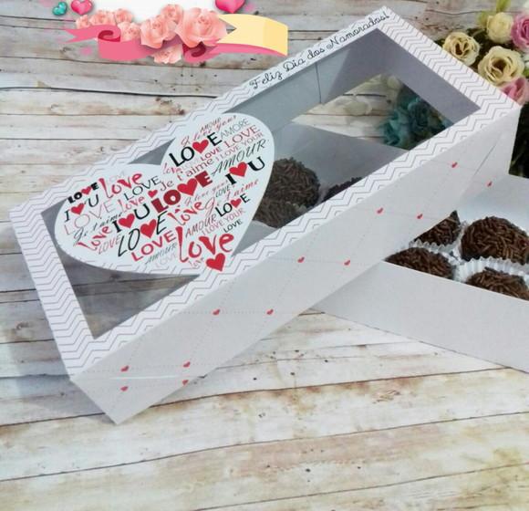 Arquivo Silhouette Caixa 10 Doces Sem Cola Dia d Namorados