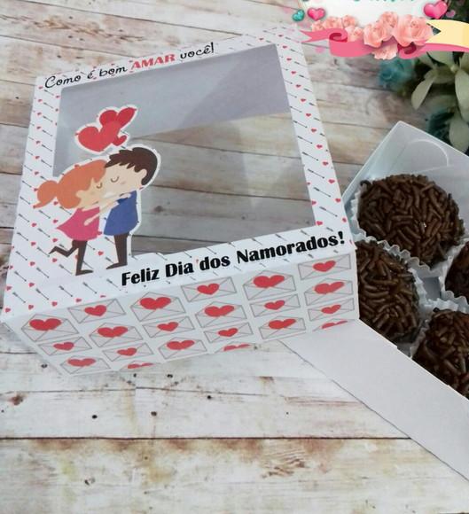 Arquivo Silhouette Caixa 04 Doces Sem Cola Dia d Namorados