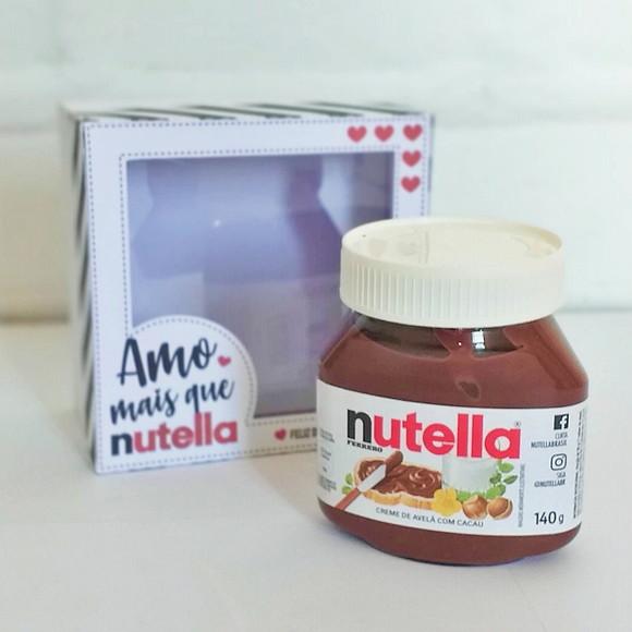 Arquivo Silhouette Caixa Nutella Dia dos Namorados