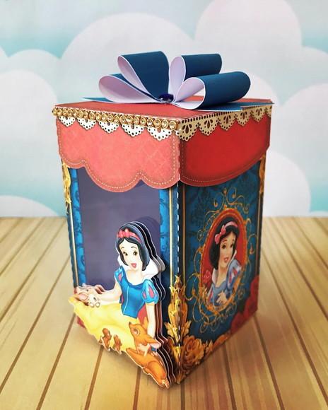 Arquivo Silhouette Caixa Visor Branca de Neve