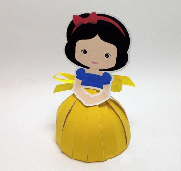 Arquivo Silhouette Porta Bombom Branca de Neve Cute