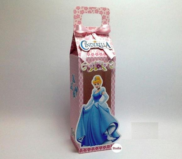 Arquivo Silhouette Caixinha para Tubete Cinderela