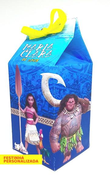 Arquivo Silhouette Caixa Milk Moana