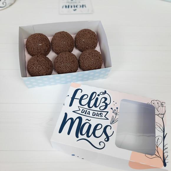 Arquivo Silhouette Caixa 06 doces dia das Mães