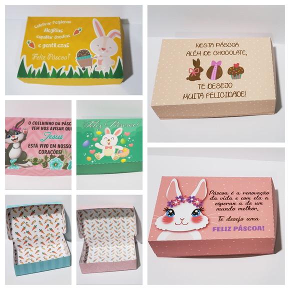 Arquivo de Corte Kit 12 Caixas Doces Páscoa