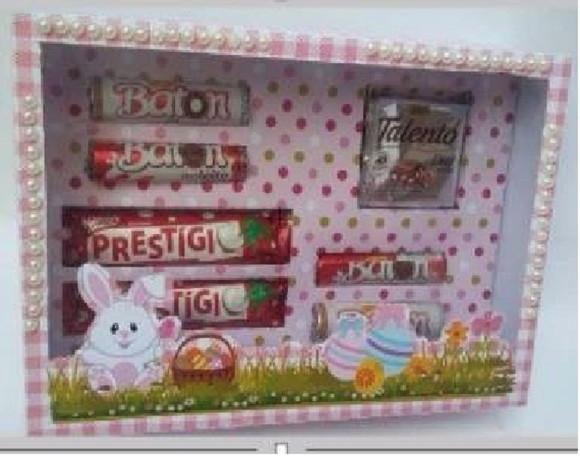 Arquivo de Corte Caixa Chocolates e Doces Páscoa