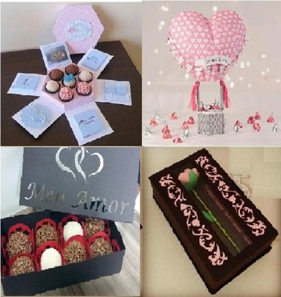 Arquivo Silhouette Kit Caixas Amor de Namorado