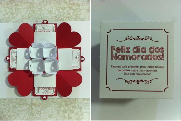Arquivo de Corte Silhouette - Caixa Explosão Namorados