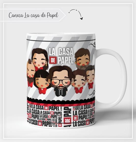 Estampa para Canecas La casa de papel PDF PNG