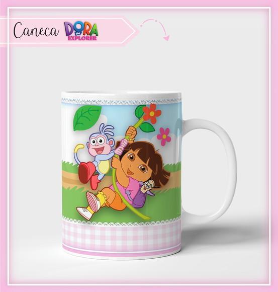 Estampa para Canecas Dora Aventureira PDF PNG