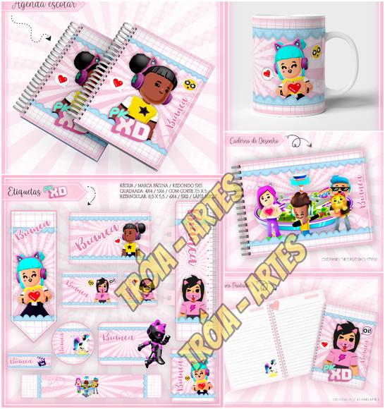 Arquivo Silhouette Kit volta as aulas PKXD Menina