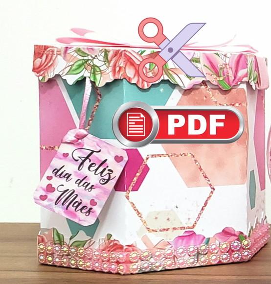 Arquivo PDF Caixa Presentes Bombom Dia das Mães - Tesourete