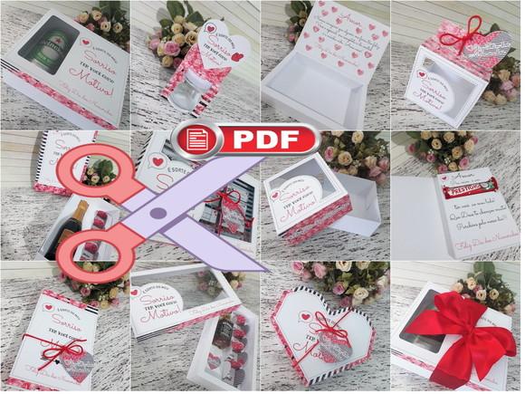 Arquivo (pdf) Kit Caixa Doces Dia dos Namorados