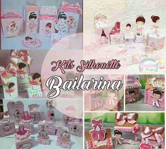 Arquivos de Corte Silhouette 05 Kits Bailarina Luxo