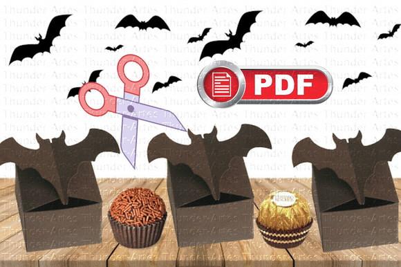 Arquivo (pdf) Caixa Morcego Halloween Dia das Brux