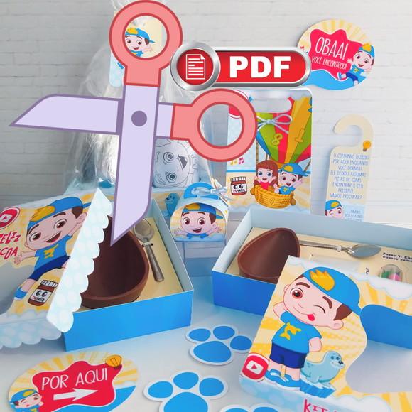 Arquivo (PDF) Páscoa Lucas Infantil Menino Corte Tesoura
