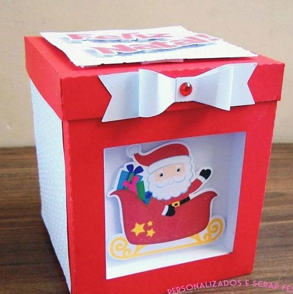Arquivo Silhouette Caixa Mini Panetone Natal