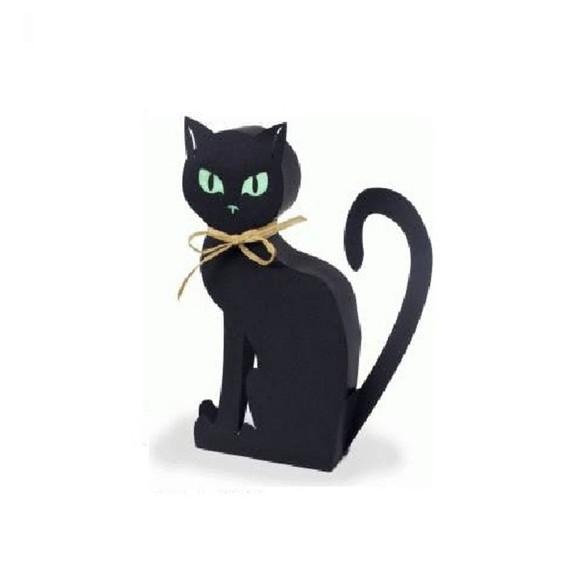Arquivo Silhouette Caixa Gato 3D Sentado