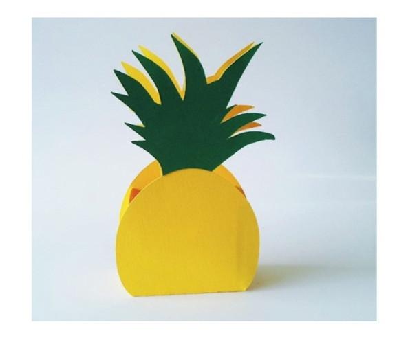 Arquivo de Corte Silhouette Caixa Abacaxi Fruta trop