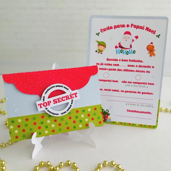 Cartinha Papai Noel Natal Arquivo de Corte