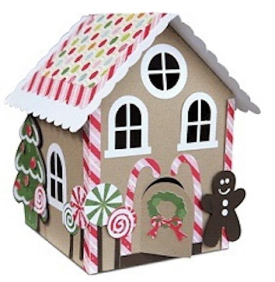 Arquivo Silhouette Caixa Casinha de Doces Natal