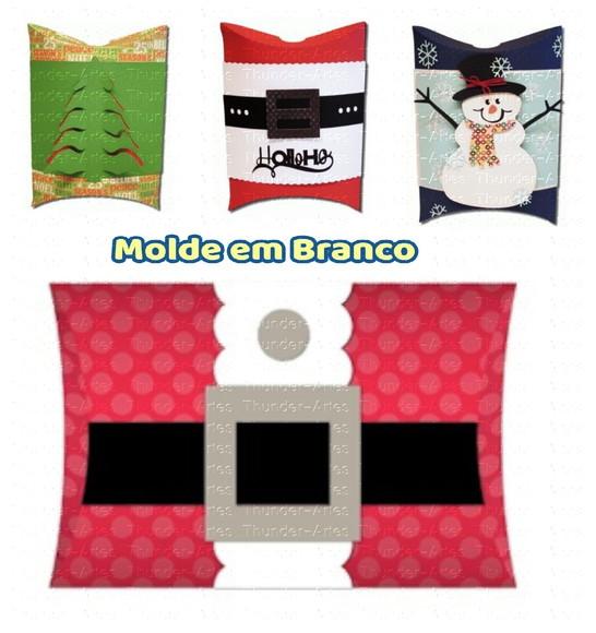 Arquivo de Corte 04 Caixinhas Almofadas Natal
