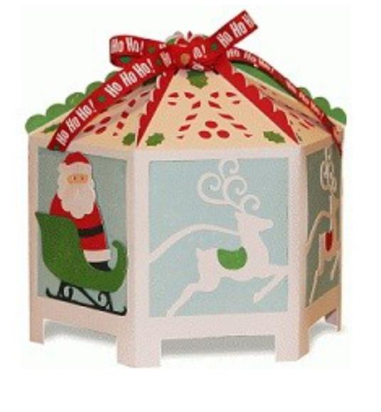 Caixa mini Panetone Natal Arquivo de corte Silhou