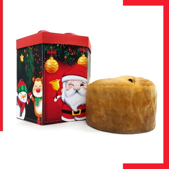 Arquivo Silhouette Caixa Mini Panetone Visor Natal