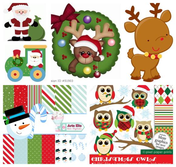 Arquivos Silhouette Kit Especial de Elementos Para Natal