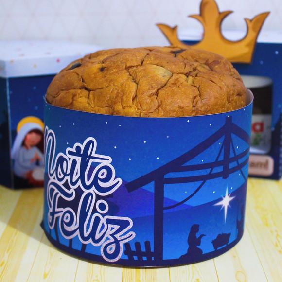 Arquivo Silhouette Capa panetone 400g Natal