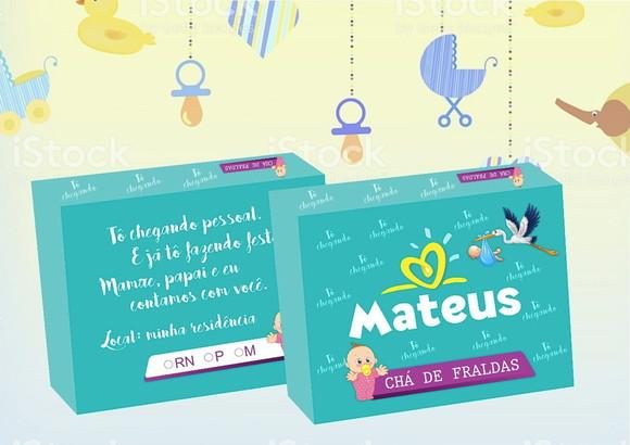 Arquivo Silhouette Caixa Fraldas Chá De Bebê