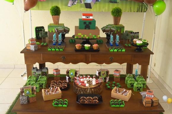Arquivo Silhouette Kit Festa Infantil Vídeo Games Minecraft