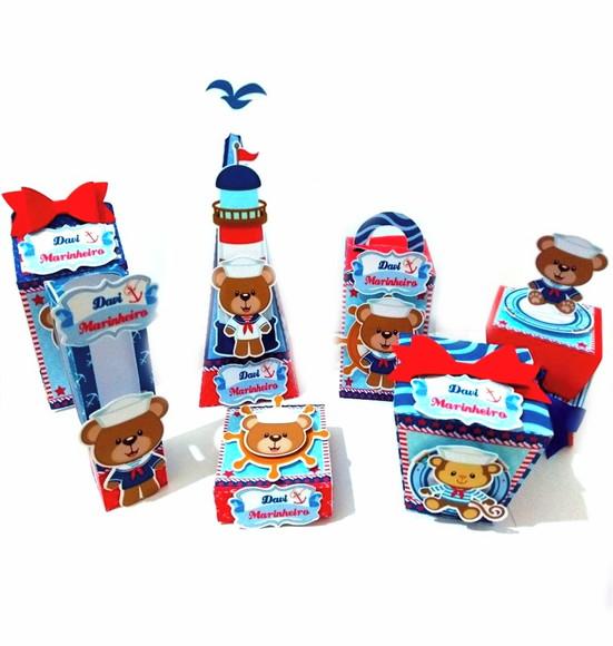 Arquivo Silhouette Kit Urso Marinheiro