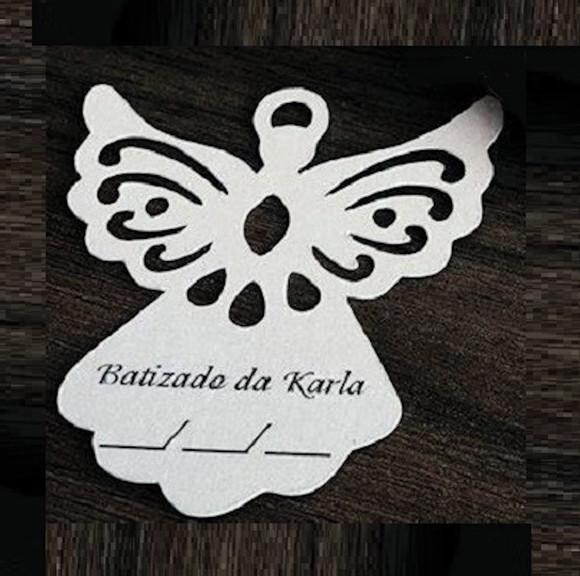 Arquivo Silhouette TAG Anjinho Convite Batizado