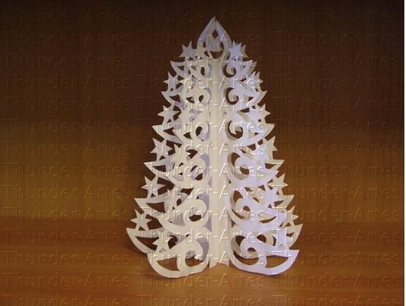 Arquivo de Corte Silhouette Arvore de Papel Decoração Natal