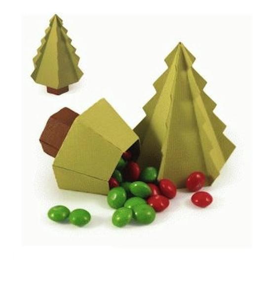 Arquivo de Corte Silhouette Caixinha Docinhos Arvore Natal