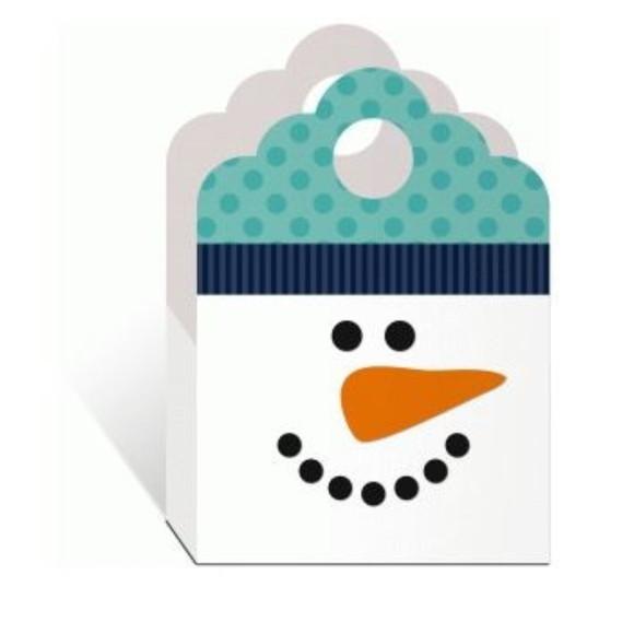 Arquivo Silhouette Sacolinha Boneco de Neve Natal