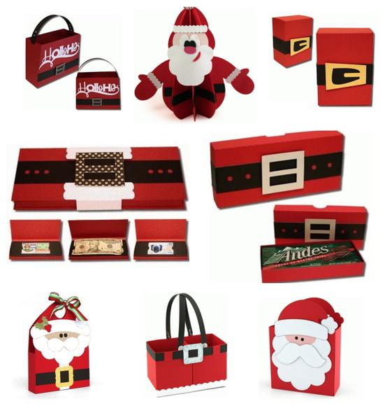 Arquivo Silhouette KIT 13 caixas PAPAI NOEL NOEL