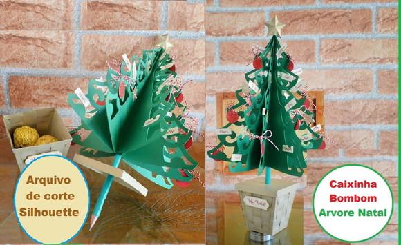 Caixa para Doces Natal Arquivos Silhouette