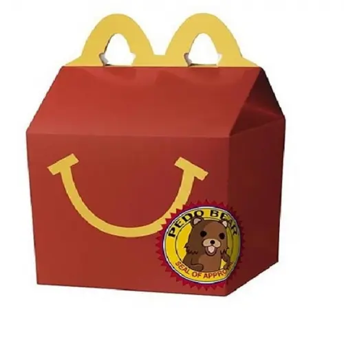 Caixa Mc Lanche Feliz Silhouette Arquivo de Corte A4