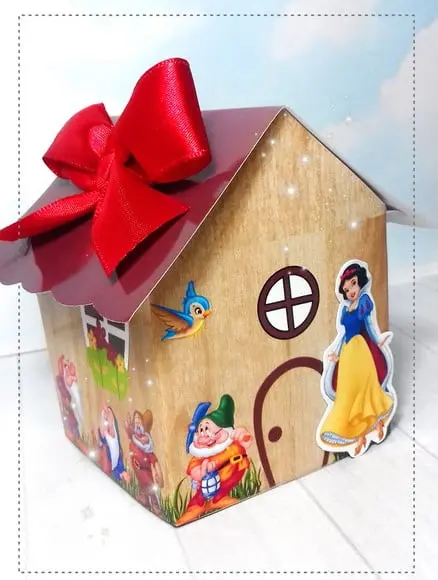 Arquivo Silhouette Casinha 7 Anões Branca de Neve