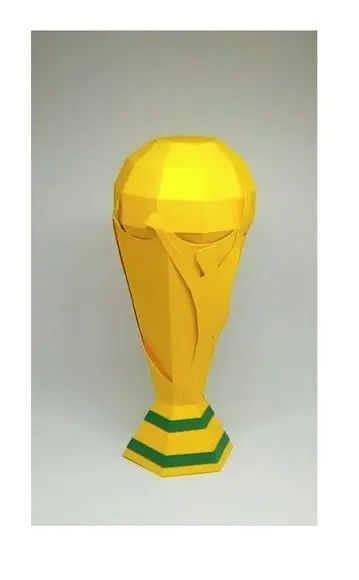 Centro de Mesa Troféu Copa do Mundo Arquivo Corte Silhouette