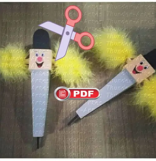 Microfone Xuxa Arquivo de Corte pdf - Corte Manual Tesoura