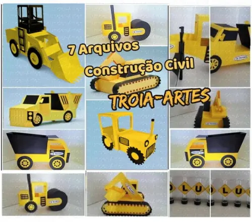 Arquivo de Corte Construtor Veículos para Construção Trator