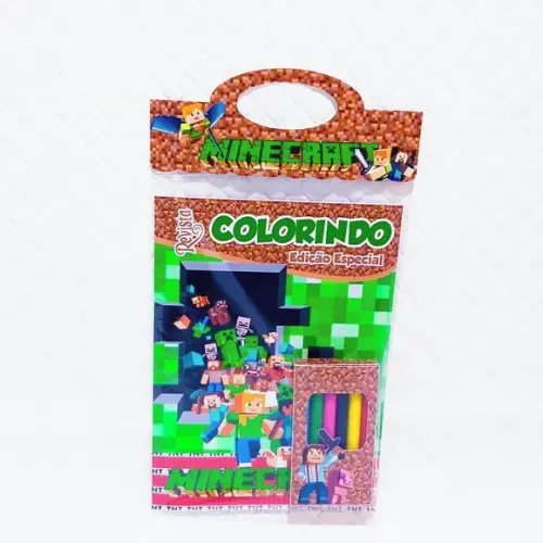 Arquivo de Corte Revistinha de Colorir Minecraft pdf