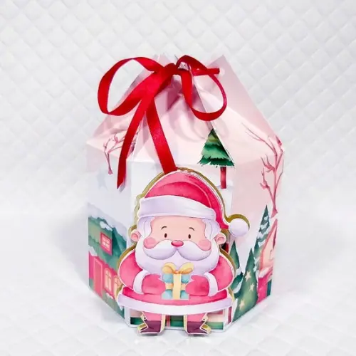 Arquivo Silhouette Caixa Mini Panetone Natal