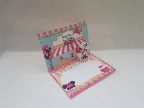 Arquivo De Corte Convite Confeitaria Minnie