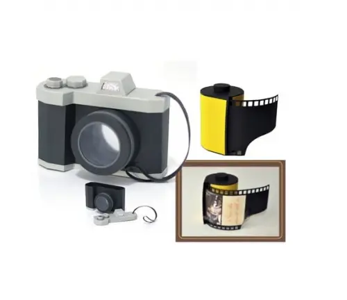 Arquivo de Corte Máquina Fotográfica Câmera + Filme Retrô